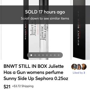 BNWT STILL IN BOX Juliette Has a Gun womens perfume Sunny Side Up Sephora 0.25oz